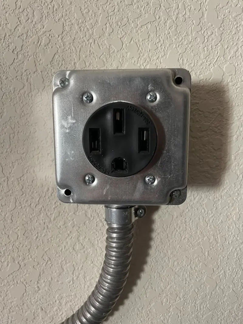 NEMA 14-50 outlet installed for Smart Home Electrical in Republic